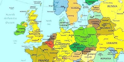 Žemėlapis Liuksemburgas ir aplinkinių šalių