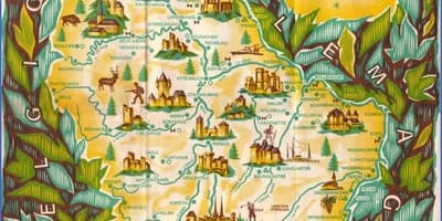 Žemėlapis Liuksemburgas lankytinos vietos